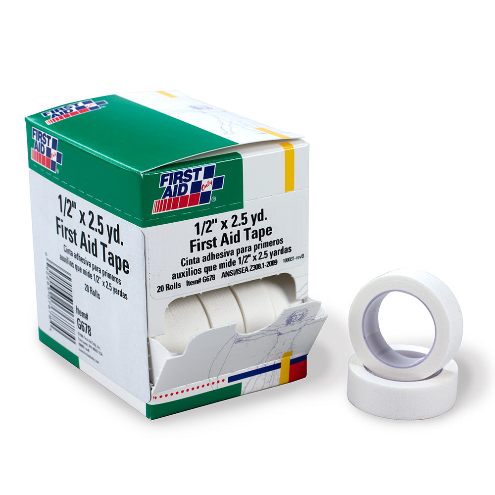 First Aid Only 1/2’’x2.5 yd. Tape 20 Per Box