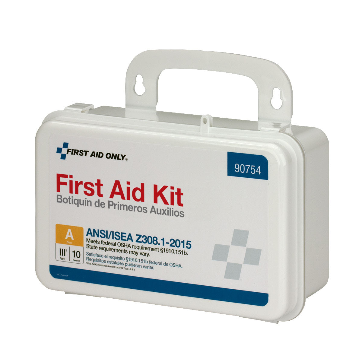 First Aid Only 10 Person Bulk Plastic ANSI A Kit 2015 Compliant