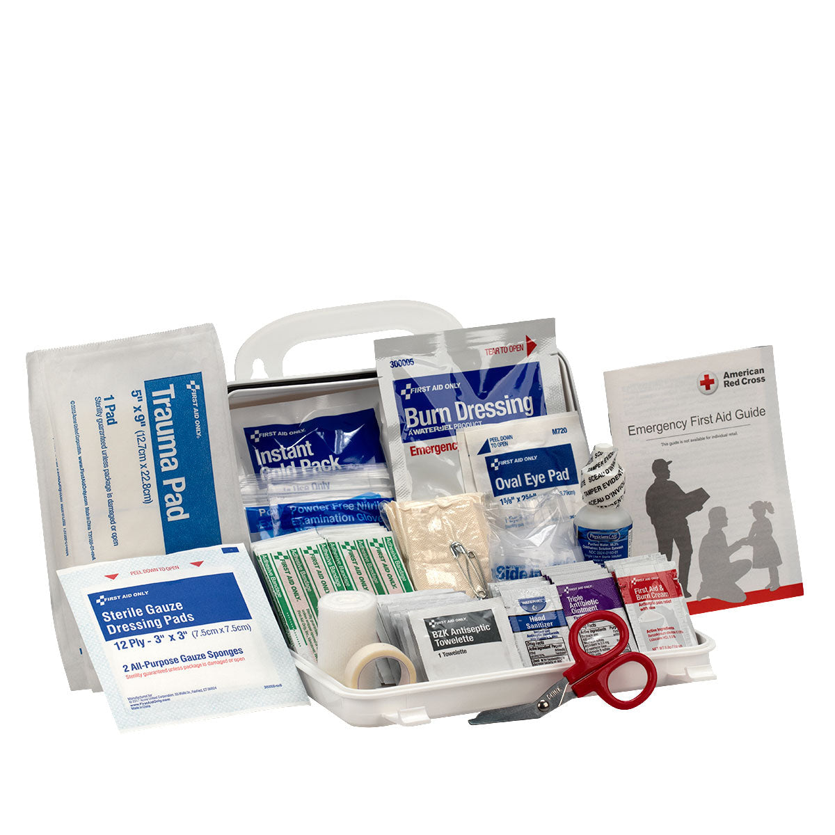 First Aid Only 10 Person Bulk Plastic ANSI A Kit 2015 Compliant
