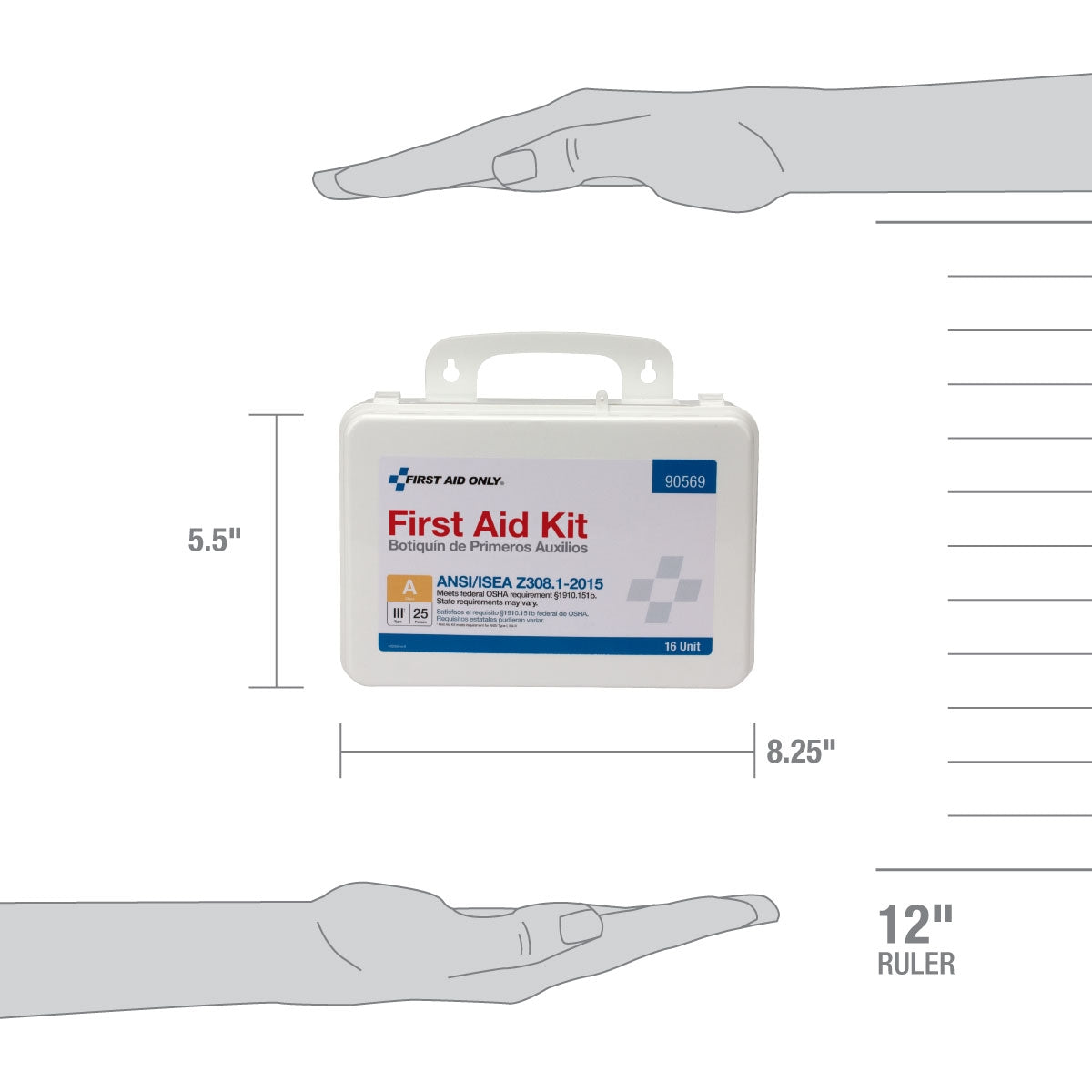 First Aid Only 16 Unit 25 Person ANSI A Kit 2015 Compliant