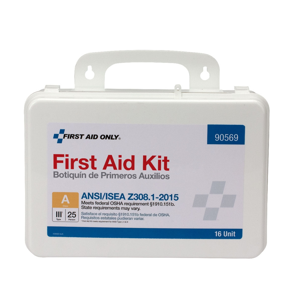 First Aid Only 16 Unit 25 Person ANSI A Kit 2015 Compliant