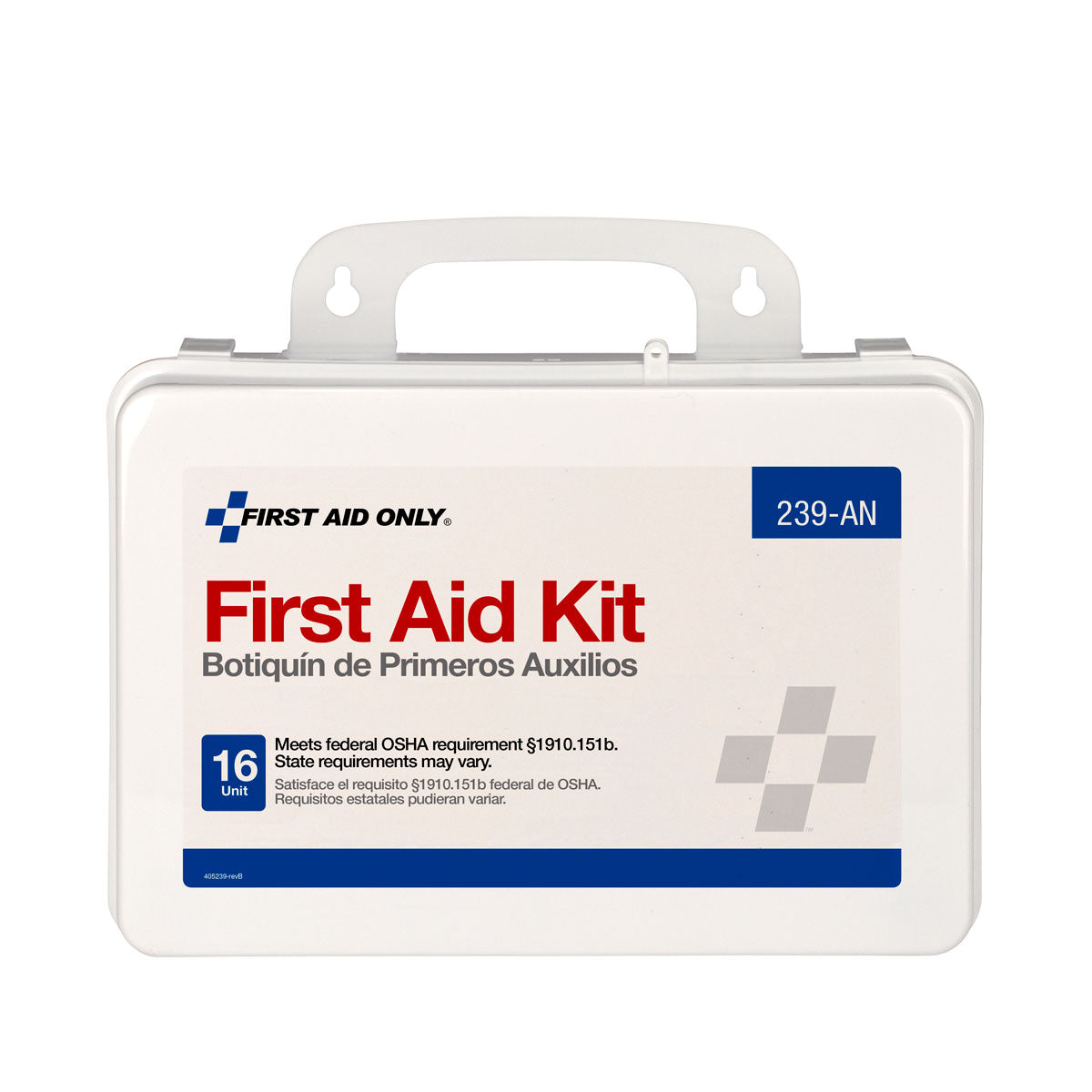 First Aid Only 16 Unit Kit Plastic Case OSHA Compliant