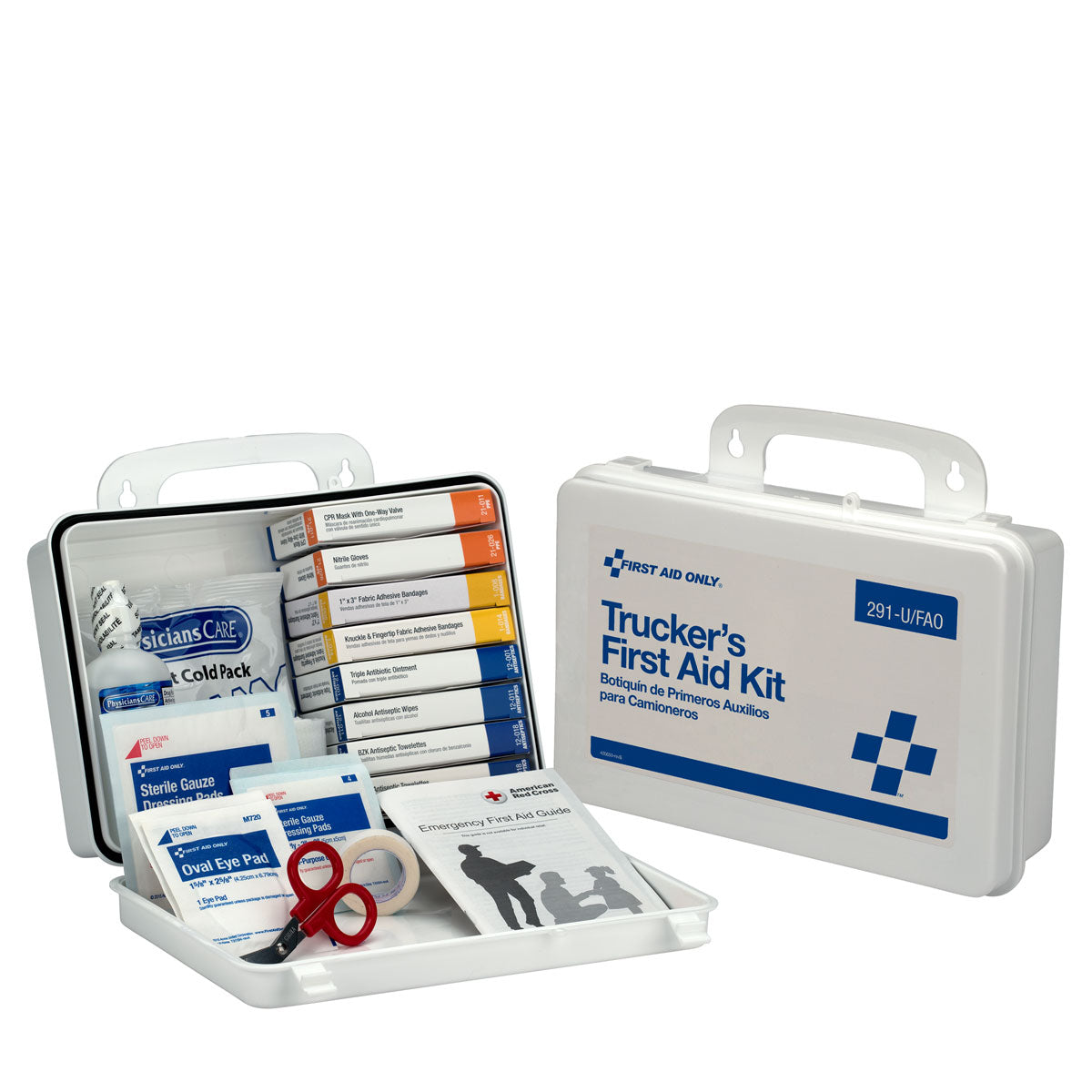 First Aid Only 16 Unit Truckers Kit Plastic Case