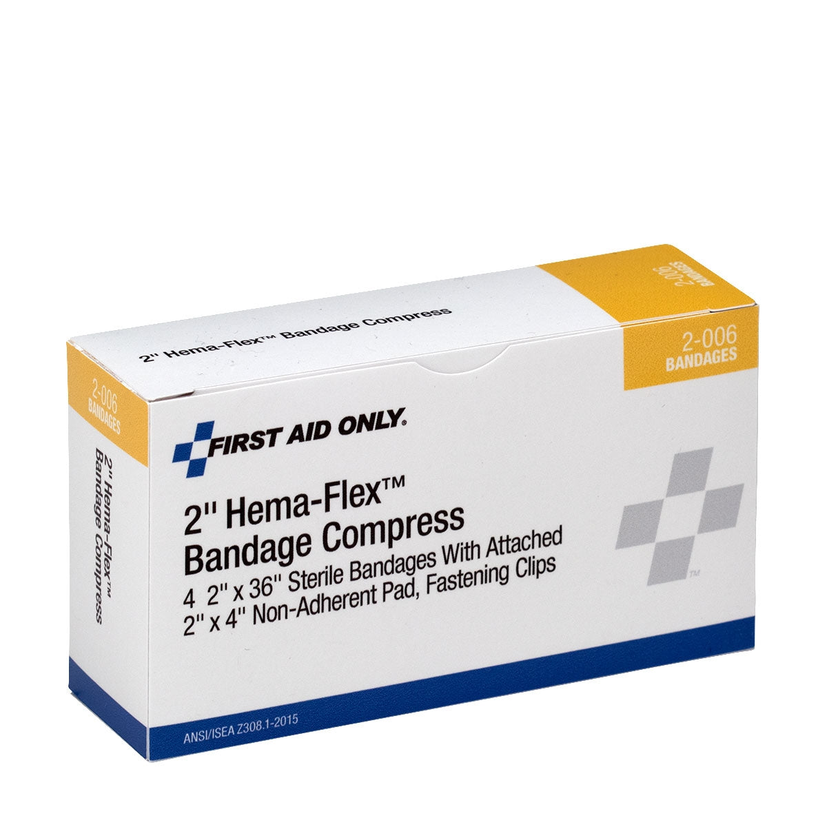 First Aid Only 2’’ Hema-Flex Bandage Compress 4 Per Box
