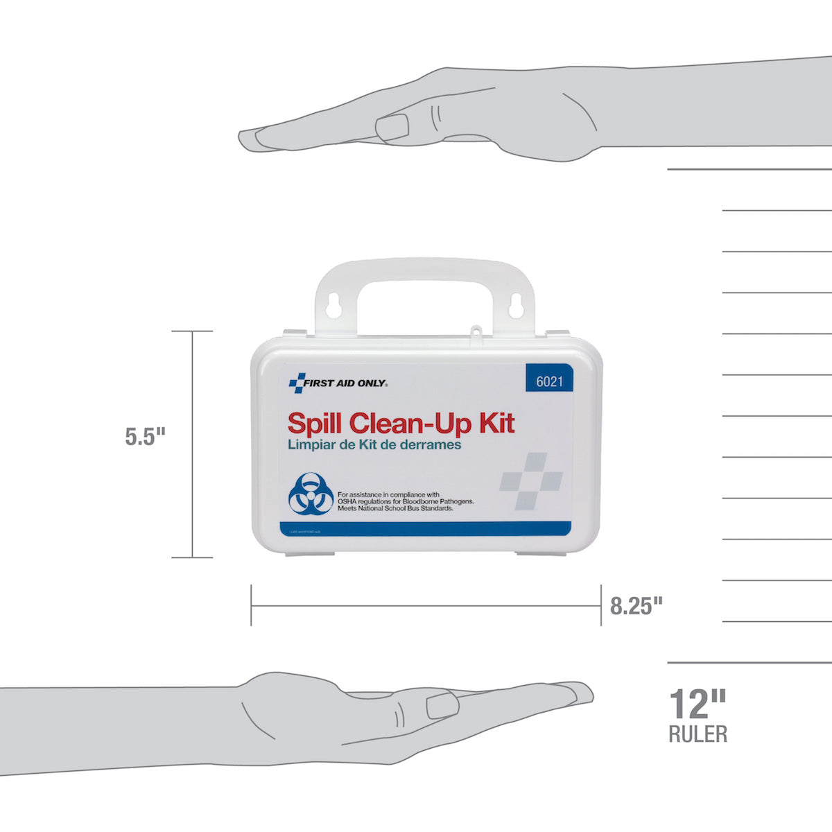 First Aid Only 21 Piece Blood borne Pathogen Spill Clean-Up Kit in Weatherproof Steel Case
