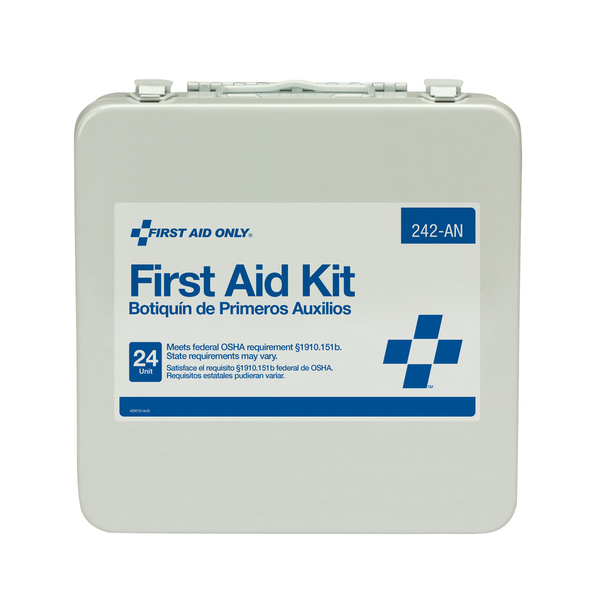 First Aid Only 24 Unit Kit Metal Case OSHA Compliant