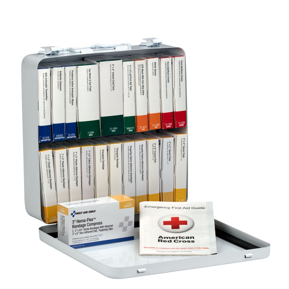 First Aid Only 24 Unit Kit Metal Case OSHA Compliant