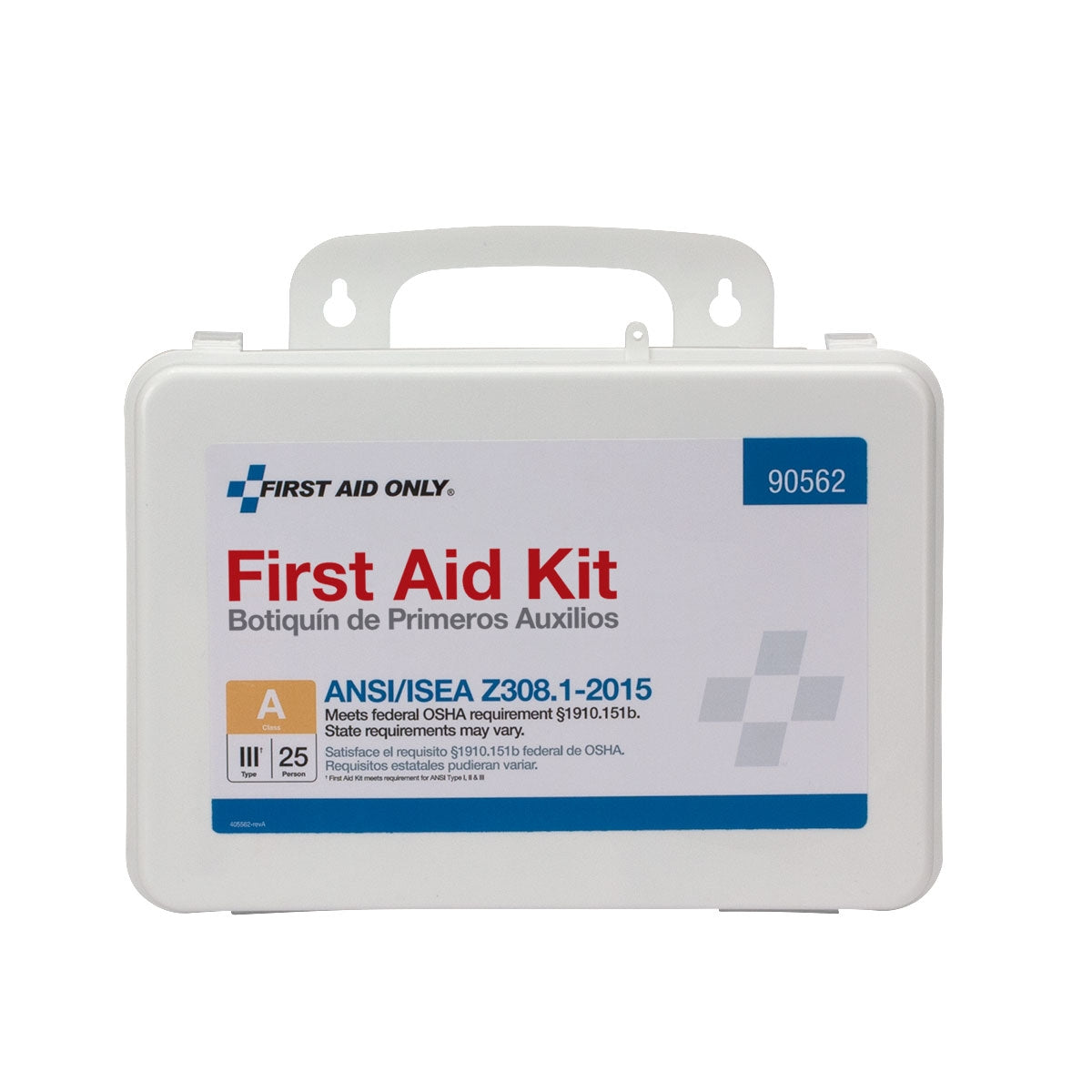 First Aid Only 25 Person Bulk Plastic ANSI A Kit 2015 Compliant