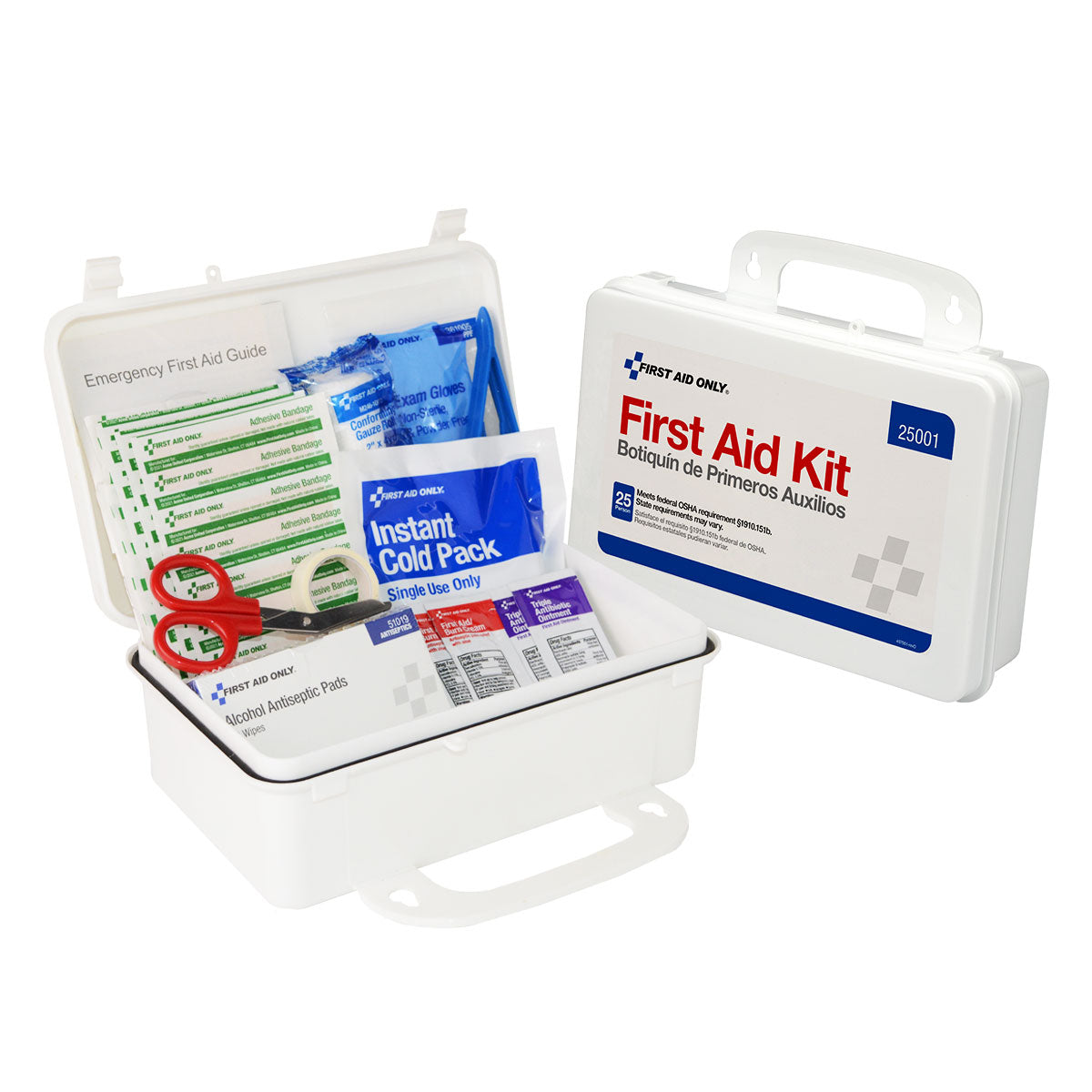 First Aid Only 25 Person Kit 112 Pieces OSHA Compliant