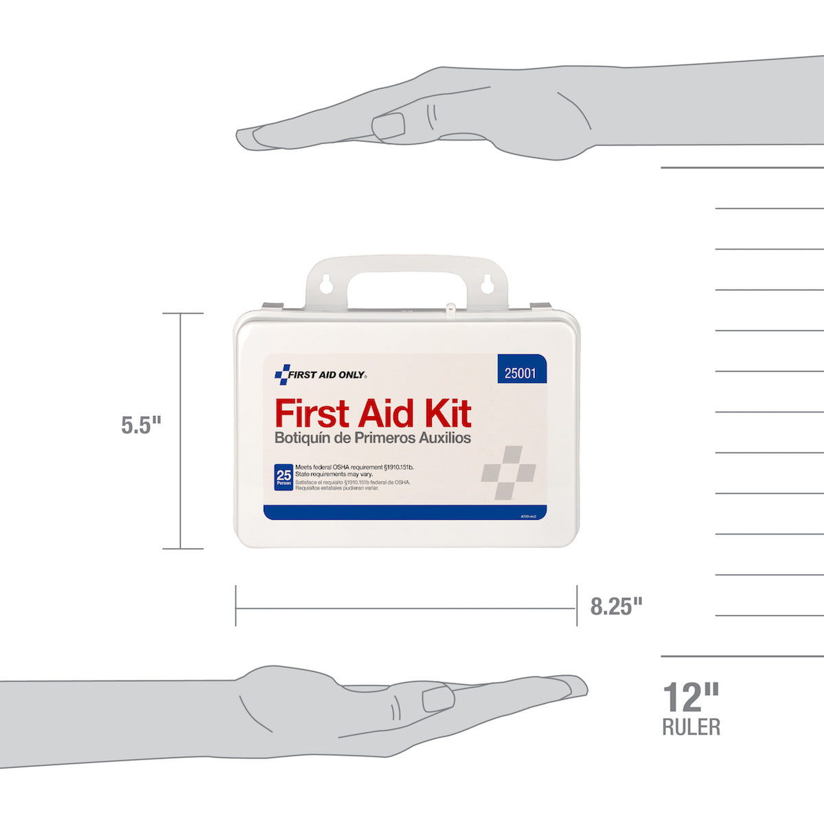 First Aid Only 25 Person Kit 112 Pieces OSHA Compliant