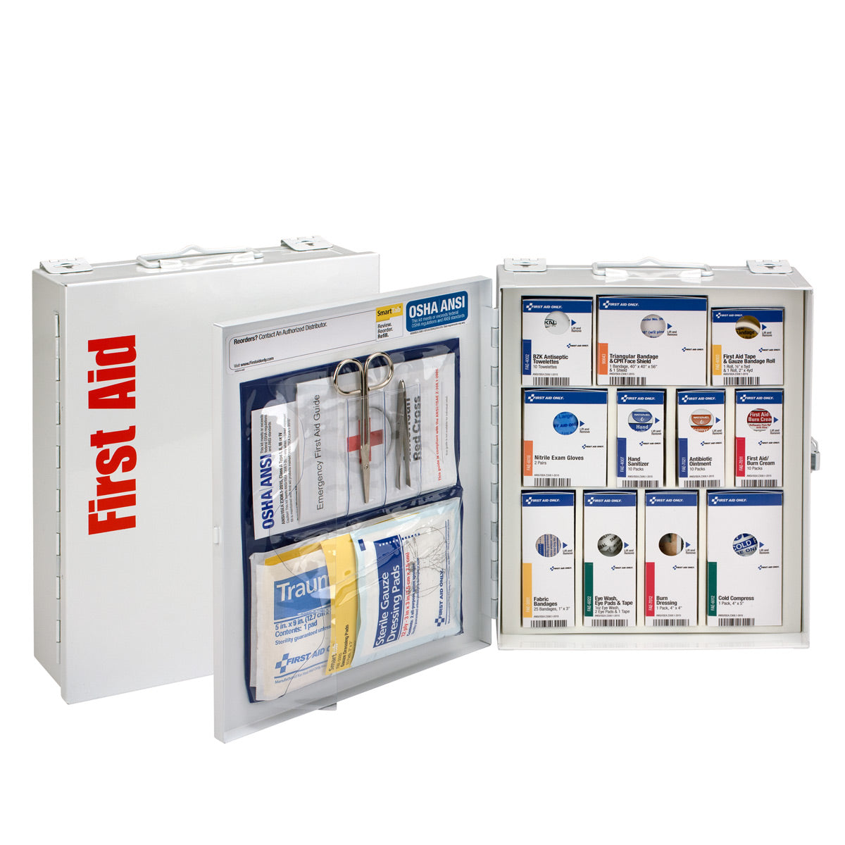 25 Person Medium Metal SmartCompliance Cabinet without – firstaidonly
