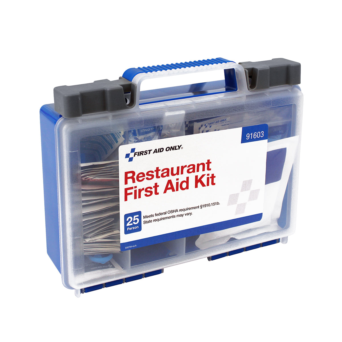First Aid Only 25 Person Plastic Restaurant Kit OSHA Compliant