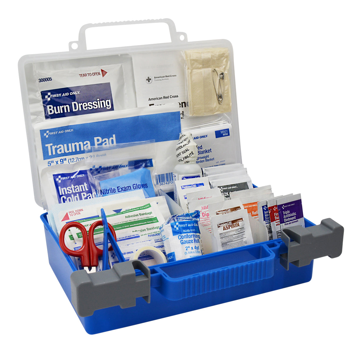 First Aid Only 25 Person Ready Care Small ANSI A Kit Plastic Case 2015 Compliant