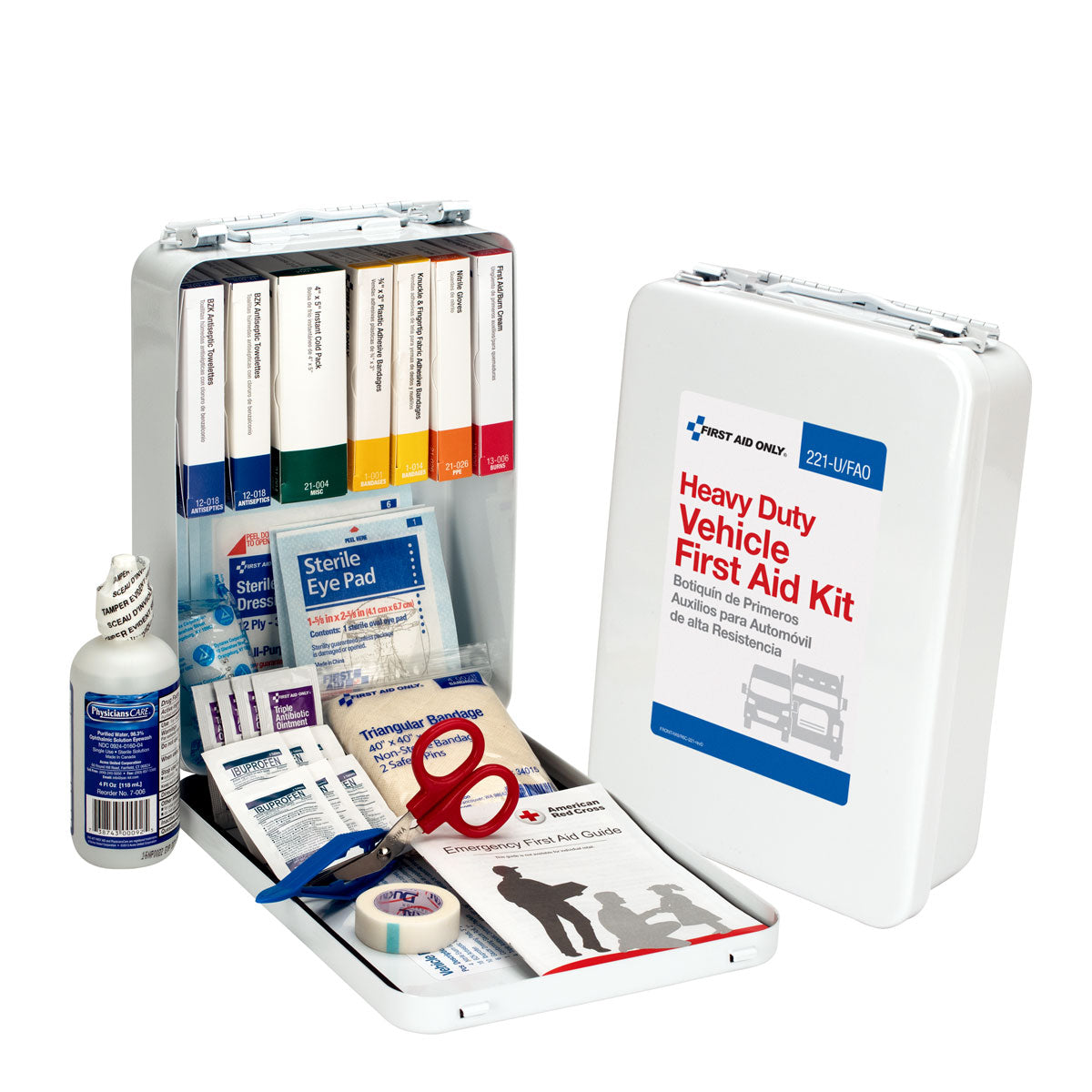美品 、日立 with me BF-1 25 Person Vehicle First Aid Kit Metal Case - First Aid