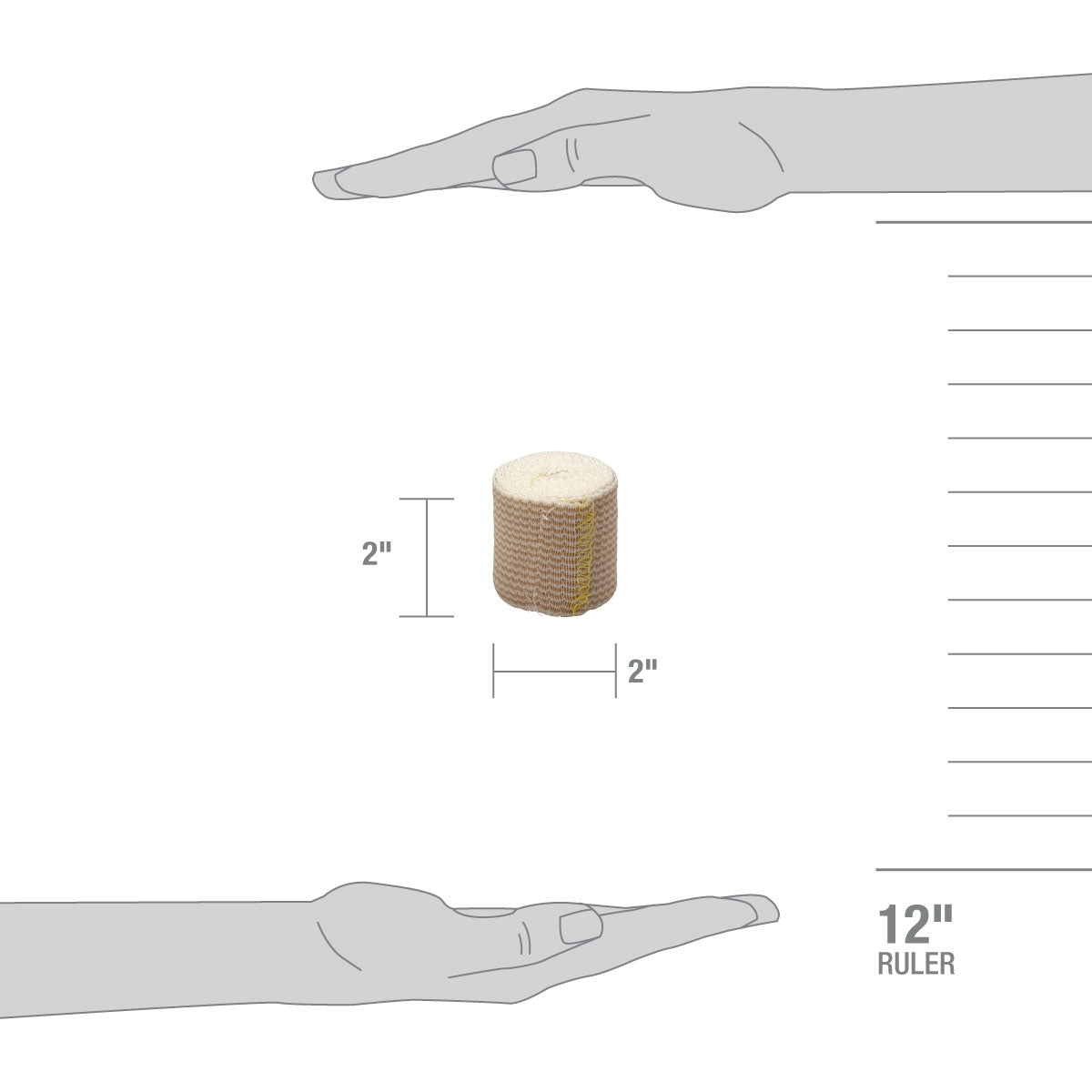 First Aid Only 2’’x 5 yd of Elastic Wrap Velcro Closure