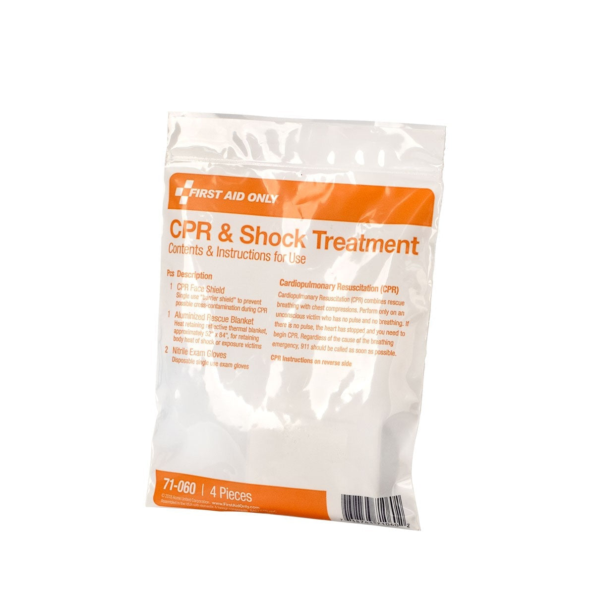 First Aid Only 4 Piece Triage Pack - CPR and Shock Kit