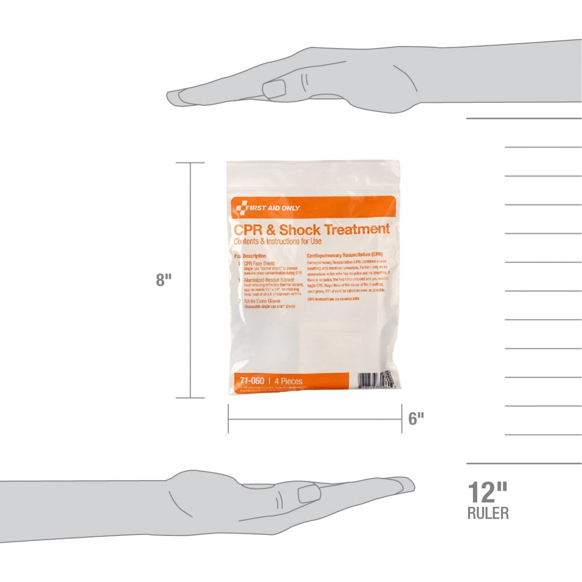 First Aid Only 4 Piece Triage Pack - CPR and Shock Kit