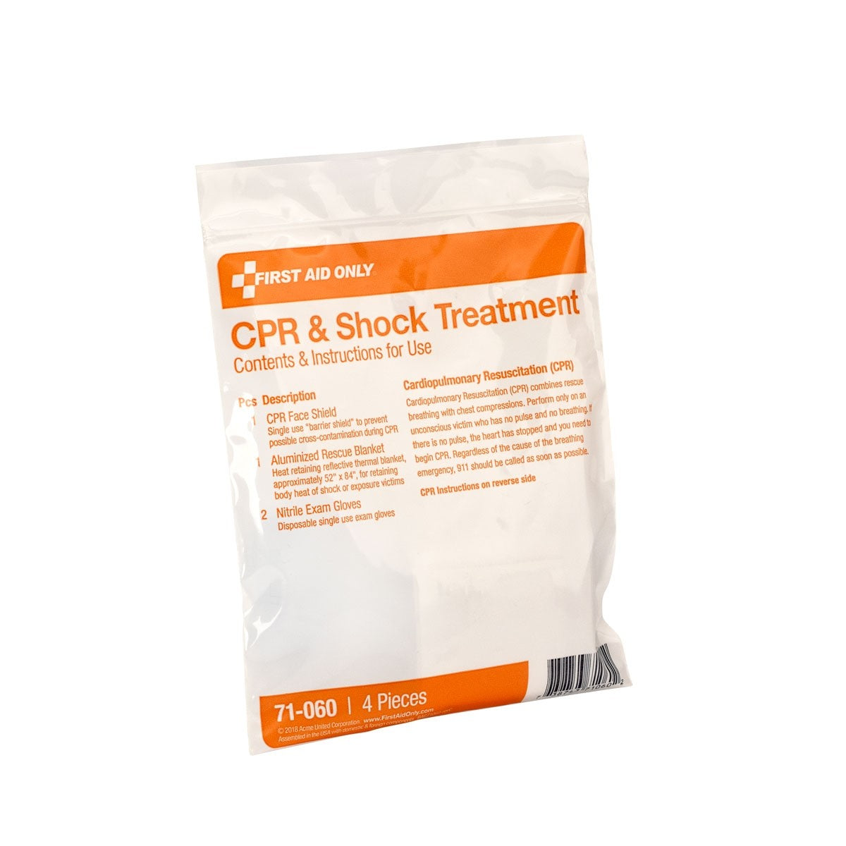 First Aid Only 4 Piece Triage Pack - CPR and Shock Kit