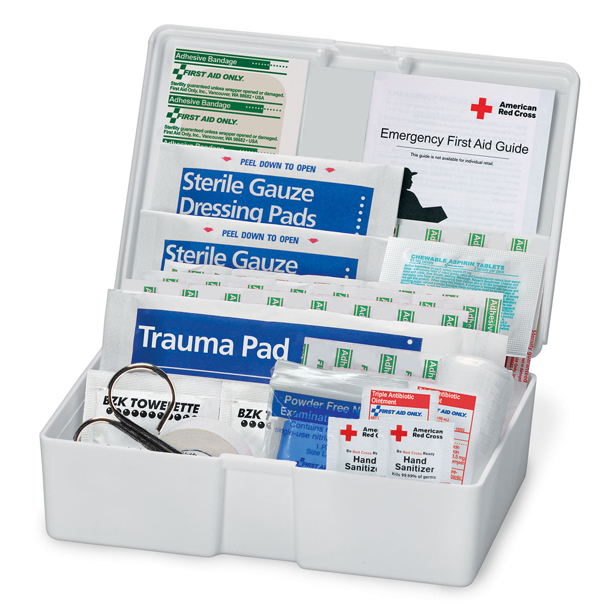 First Aid Only American Red Cross Family Plastic Kit