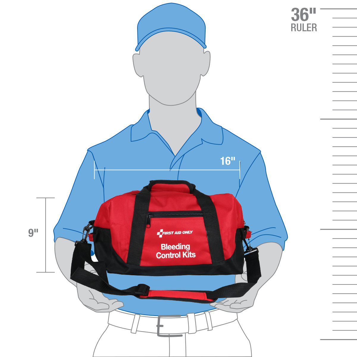 First Aid Only Bleeding Control Multiple Victim Bag