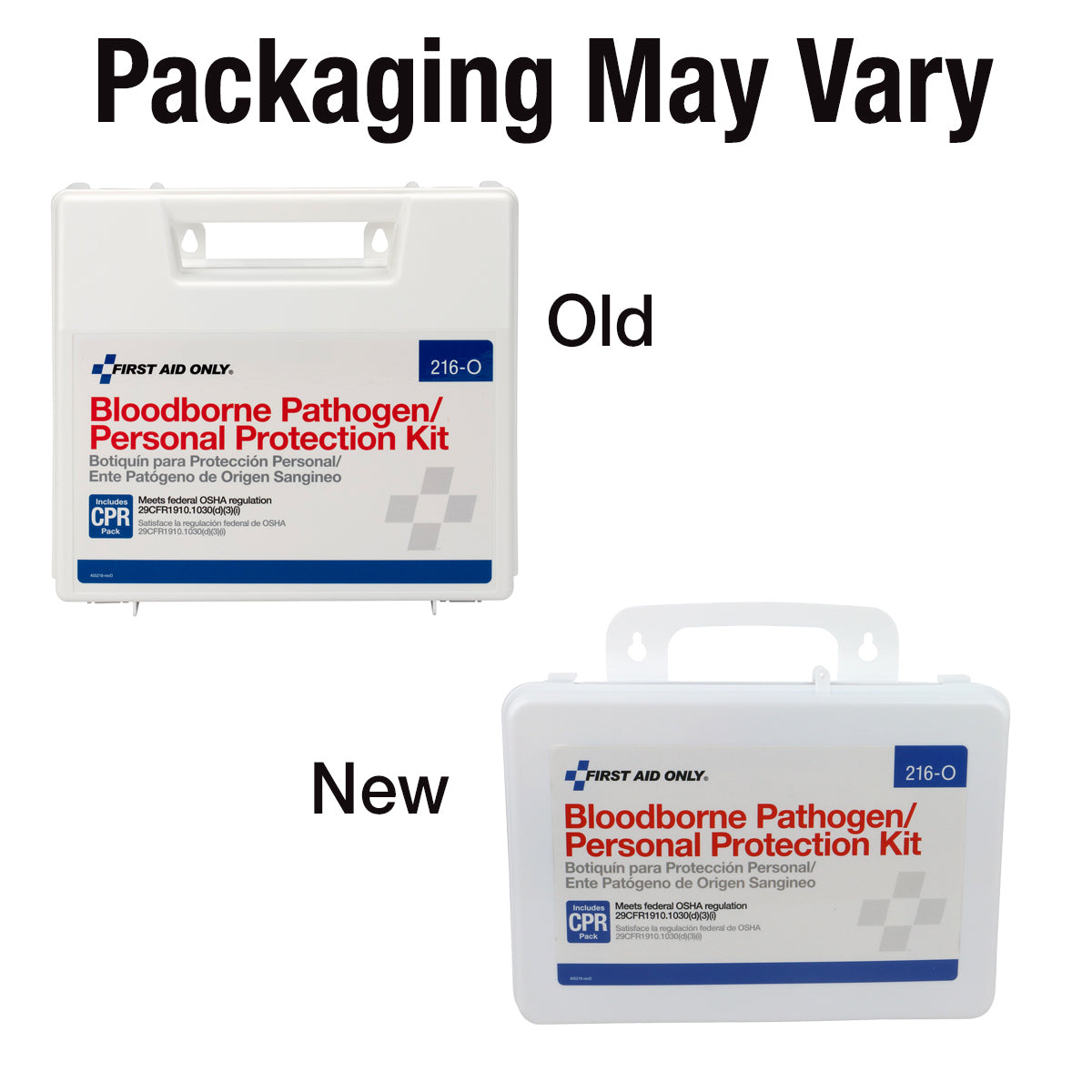 First Aid Only Bloodborne Pathogen (BBP) Spill Clean Up Kit & Personal Protection with CPR Pack Plastic Case