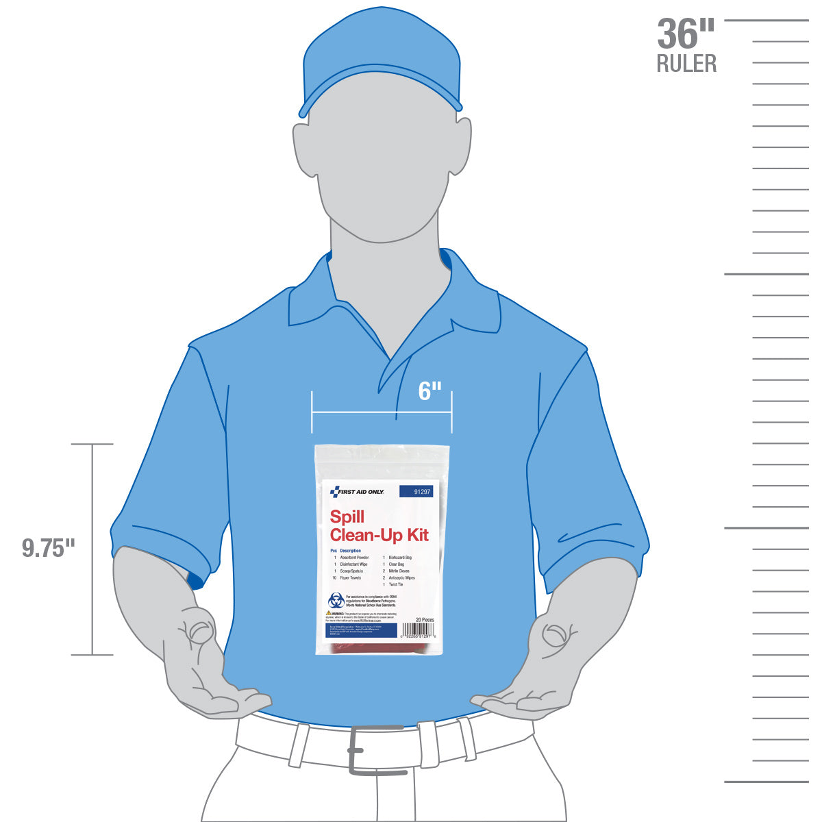First Aid Only Bodily Fluid Spill Clean Up Kit