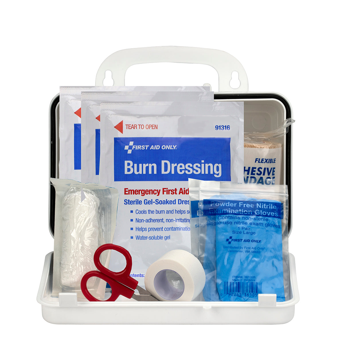 First Aid Only Burn Care Kit Plastic Case