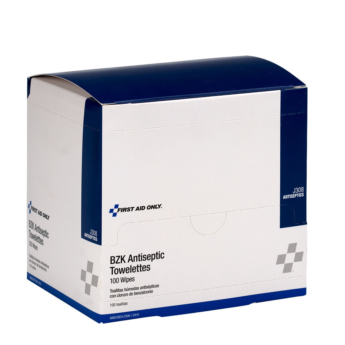First Aid Only BZK Antiseptic Wipes 100 Per Box