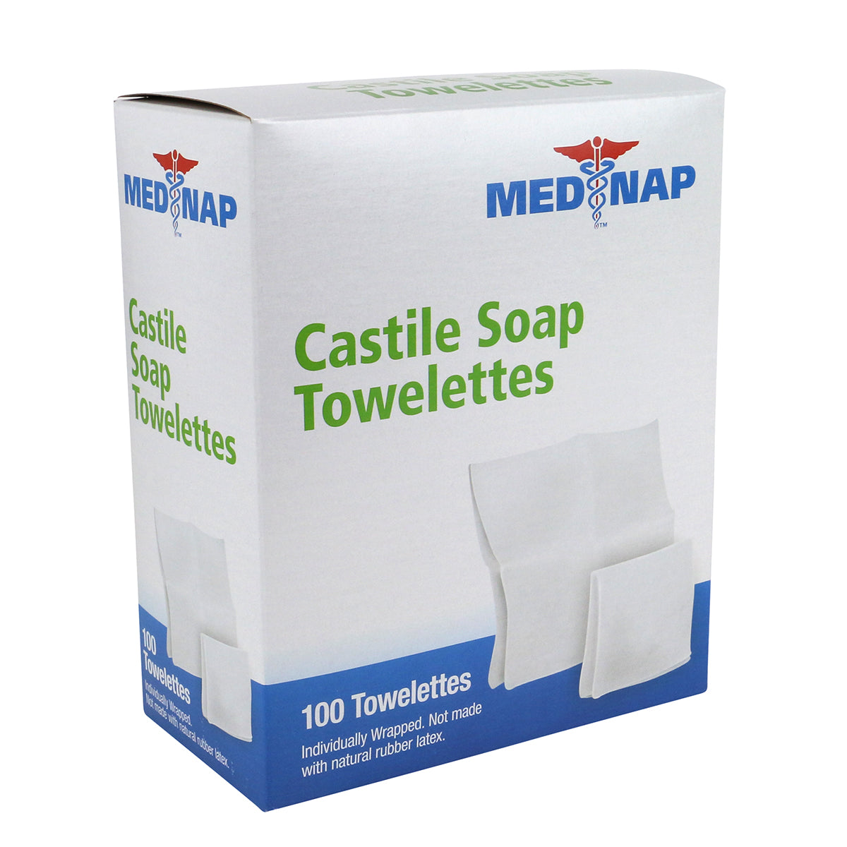 First Aid Only Castile Soap Wipes 100 per Box Case of 10 Boxes