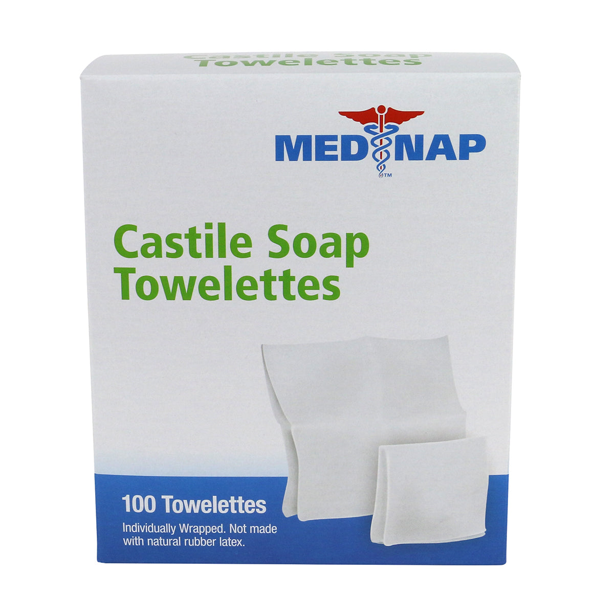 First Aid Only Castile Soap Wipes 100 per Box Case of 10 Boxes