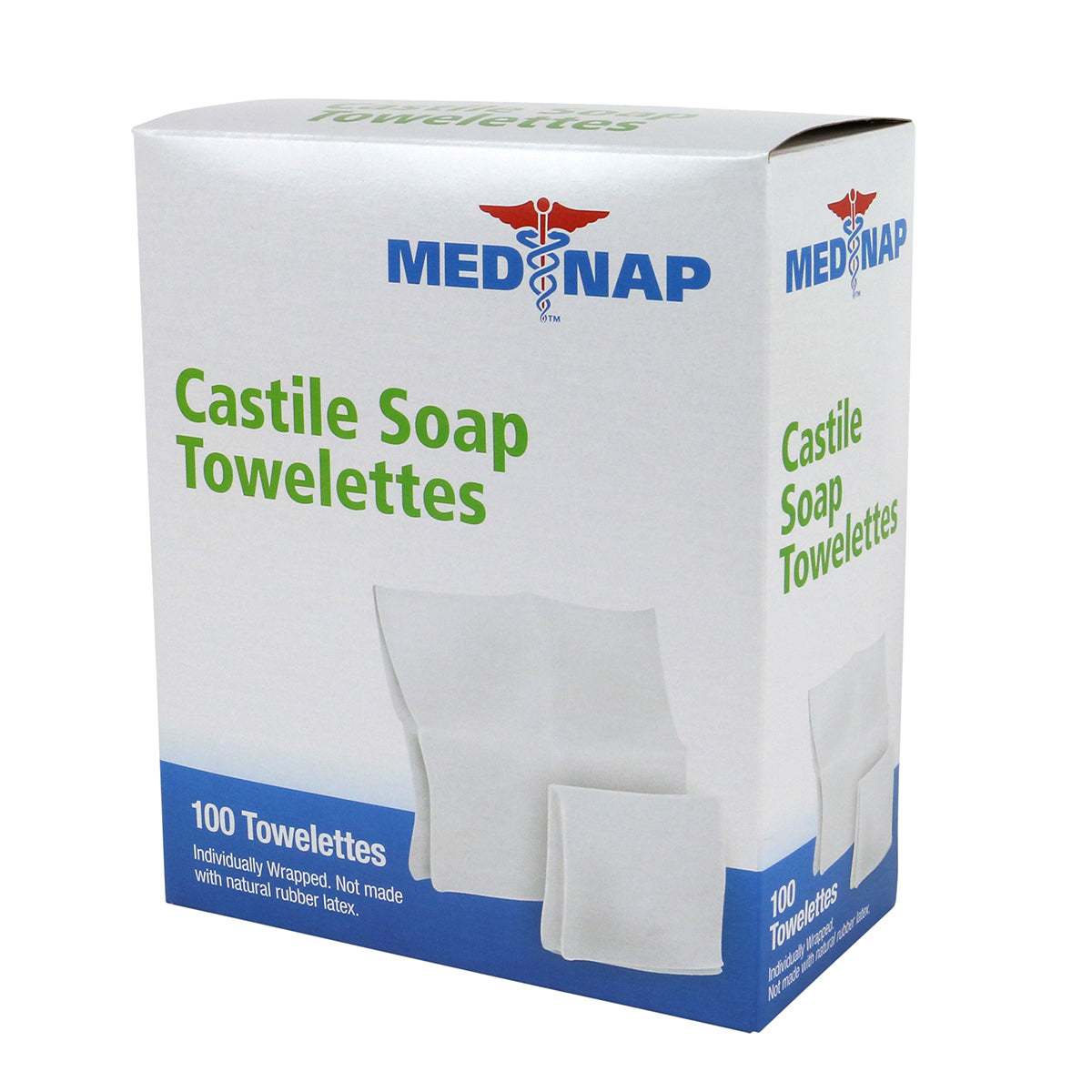 First Aid Only Castile Soap Wipes 100 per Box Case of 10 Boxes
