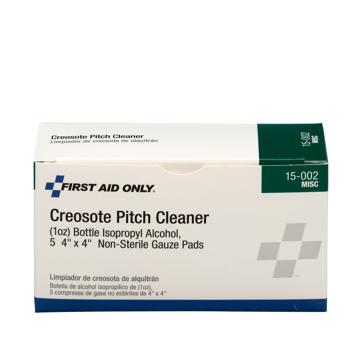 First Aid Only Creosote Pitch Cleanser 1 oz. Bottle 5 Pads