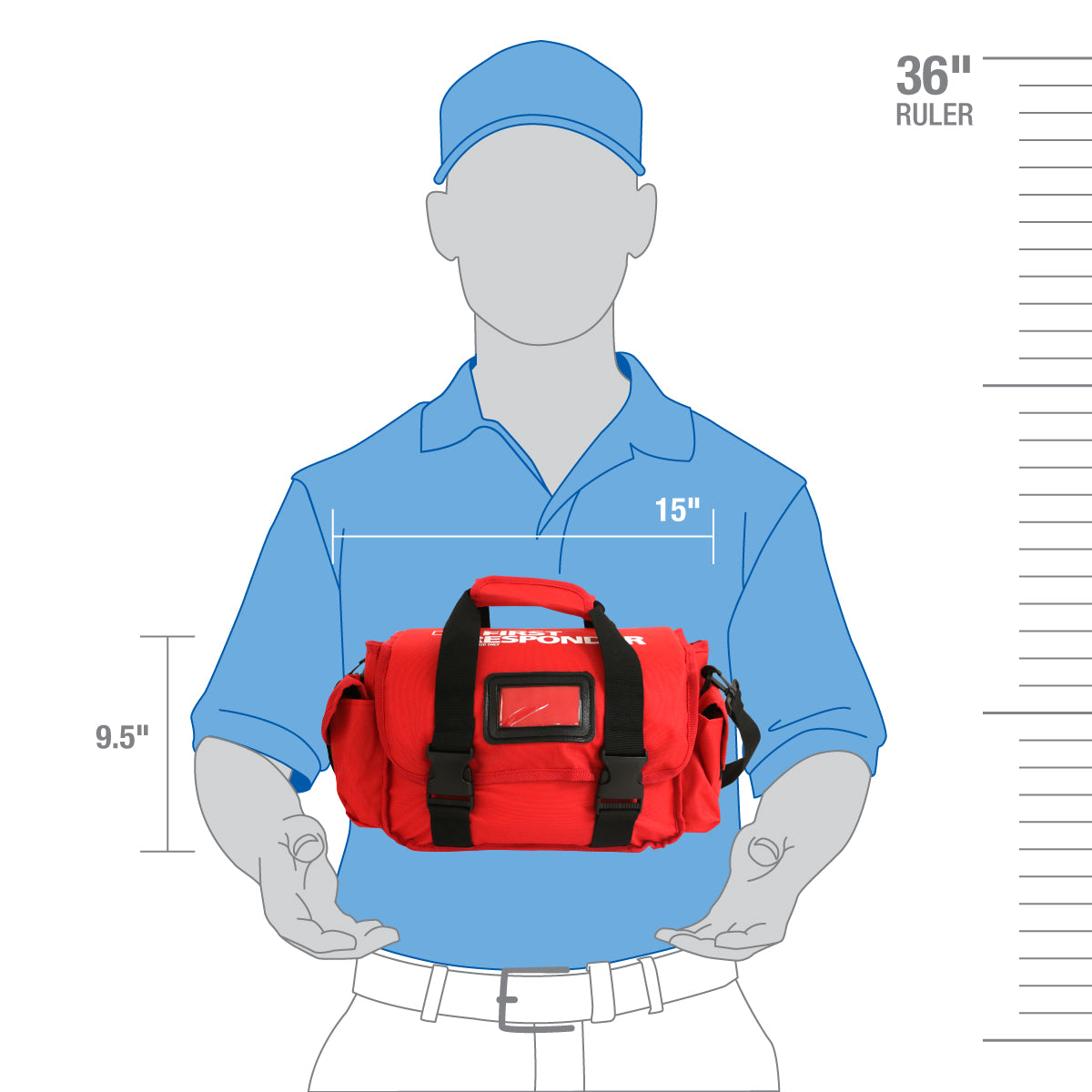 First Aid Only Enhanced Responder Bag