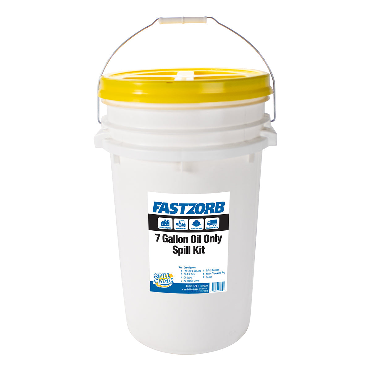 First Aid Only FASTZORB 7 Gallon Oil Spill Kit