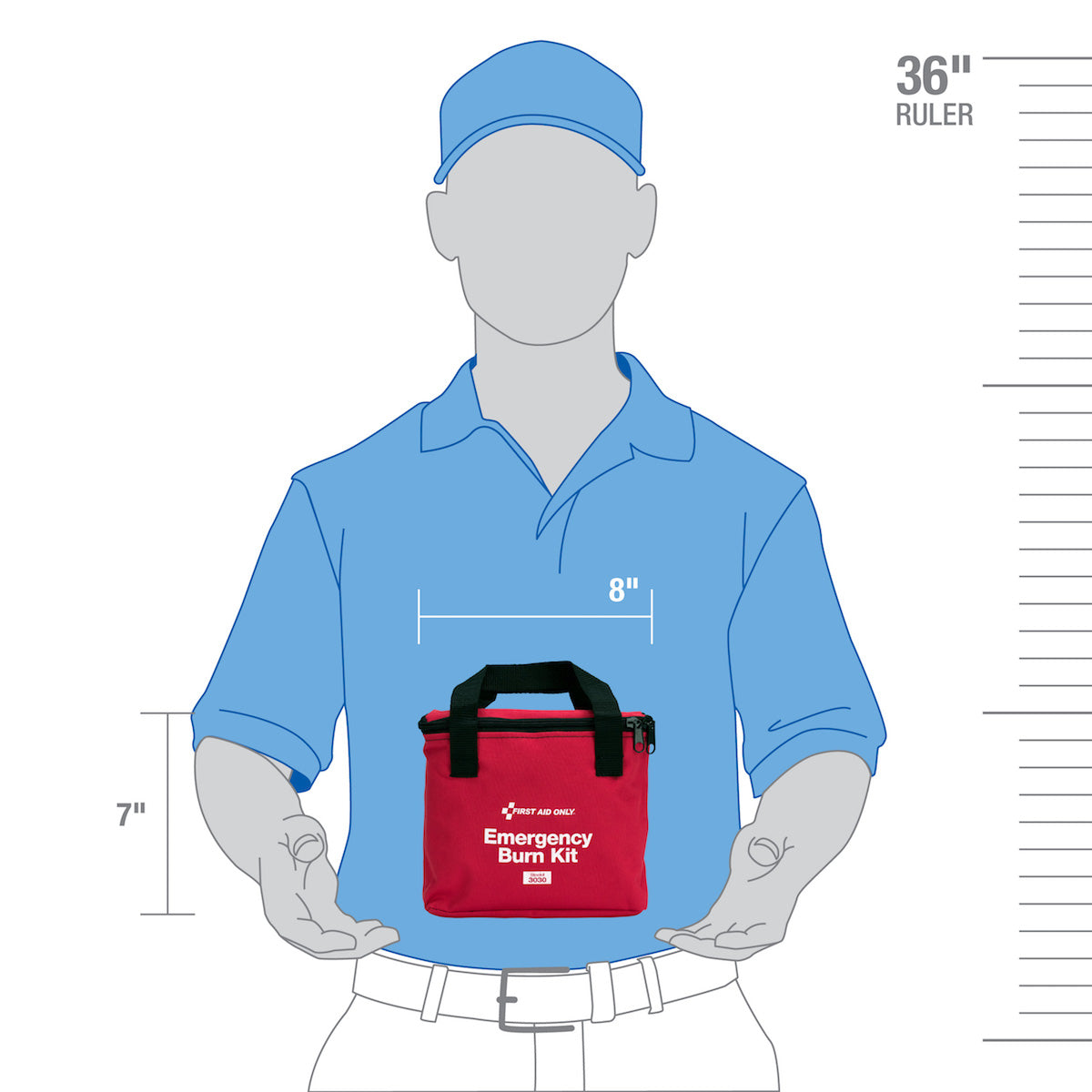 First Aid Only Burn Care Kit in Fabric Case
