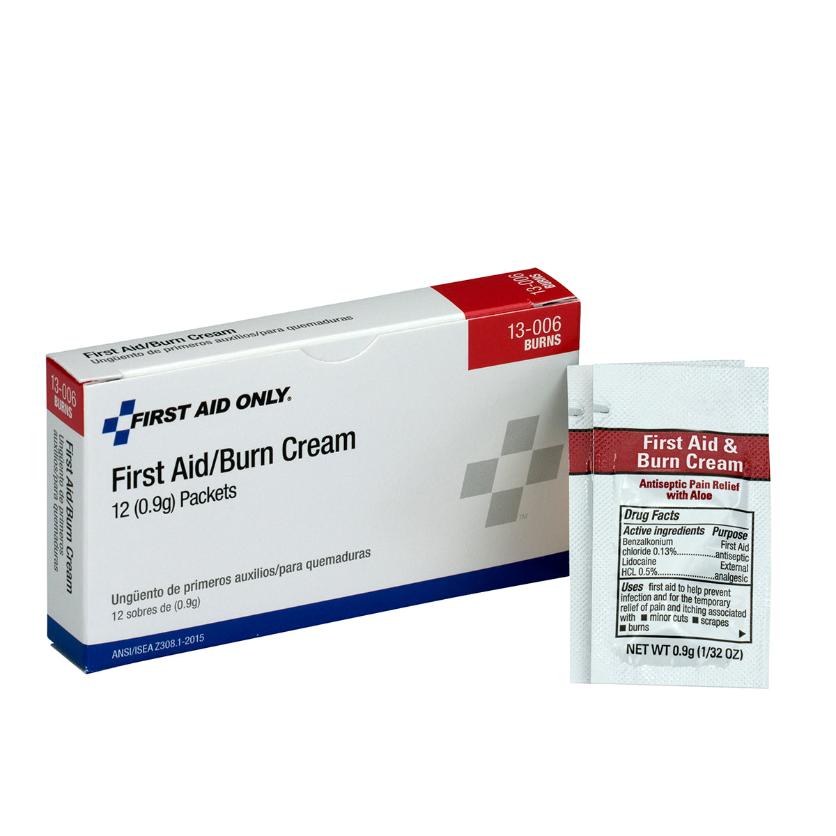 First Aid Only Burn Cream 12 Per Box