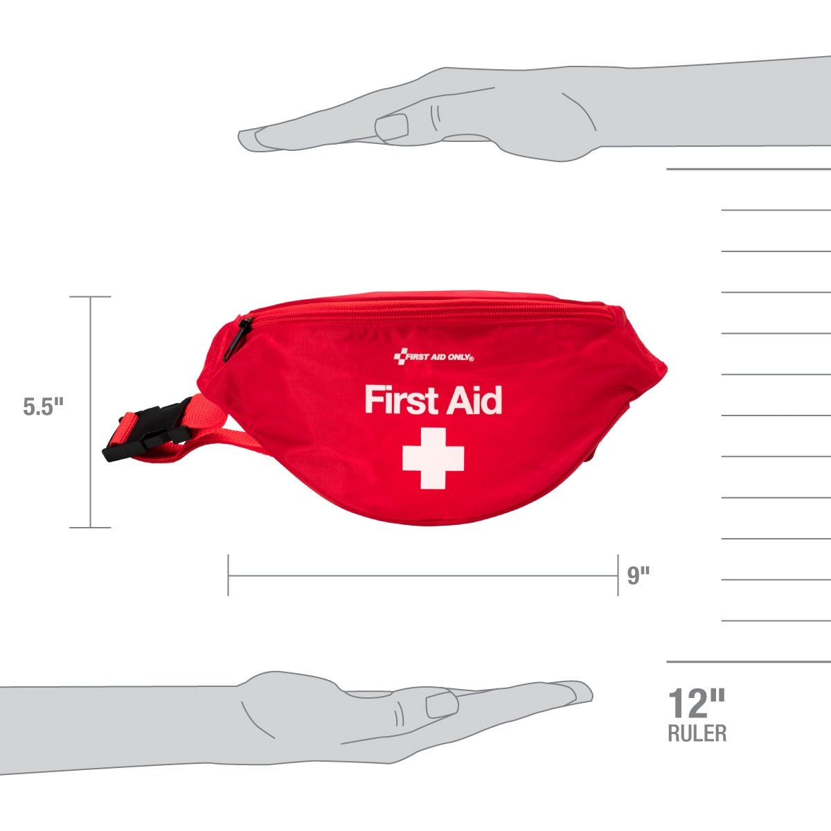 First Aid Only Kit Fanny Pack Fabric Case
