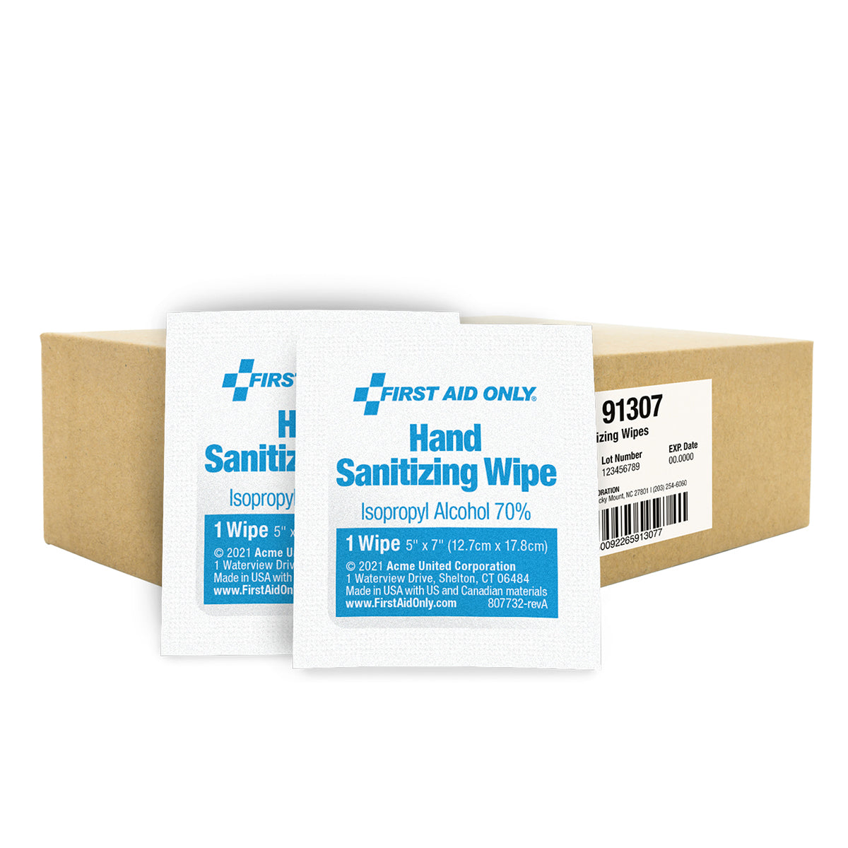 First Aid Only Hand Sanitizing Wipes with 70% Alcohol Formula 1000 Count
