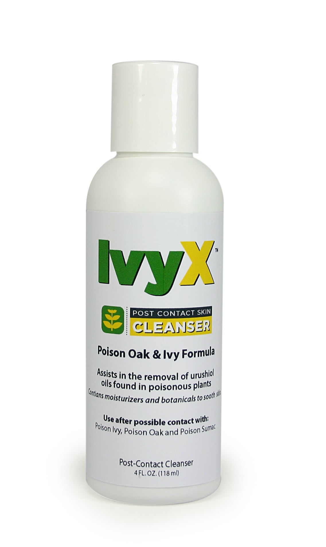 IvyX Post-Contact Cleanser 4 oz. Bottle Case of 12 – firstaidonly