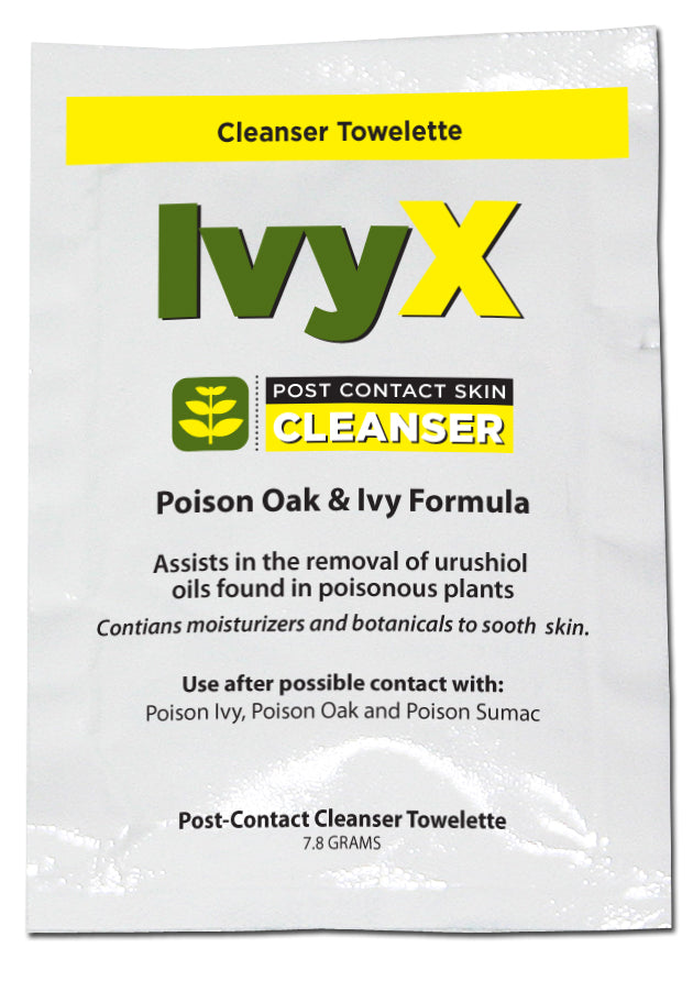 First Aid Only IvyX Post-Contact Cleanser Packets 25 Per Box