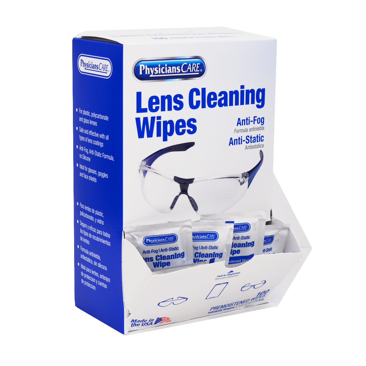 First Aid Only Lens Cleaning Wipes 100 Count