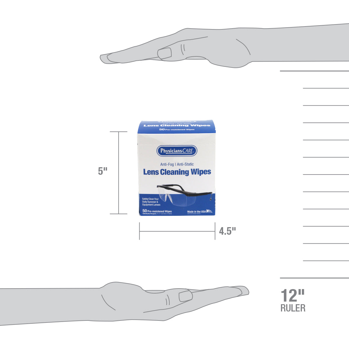 First Aid Only Lens Cleaning Wipes 50 Count