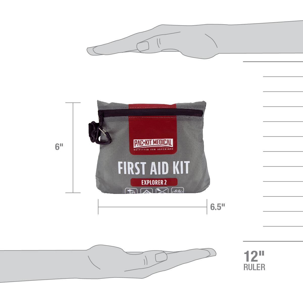 First Aid Only Medium Explorer Watertight Kit 76 Pieces