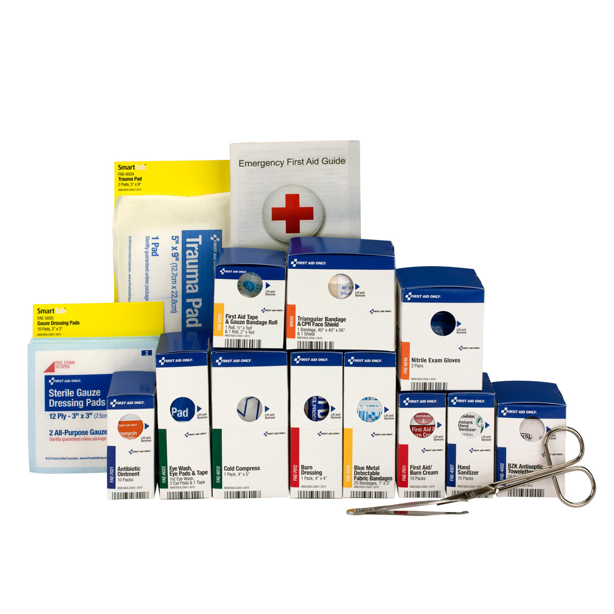 First Aid Only Medium Metal SmartCompliance Food Service Refill Pack ANSI A Compliant.