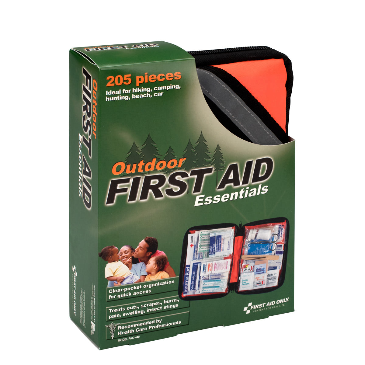 First Aid Only Outdoor Kit 205 Piece Fabric Case