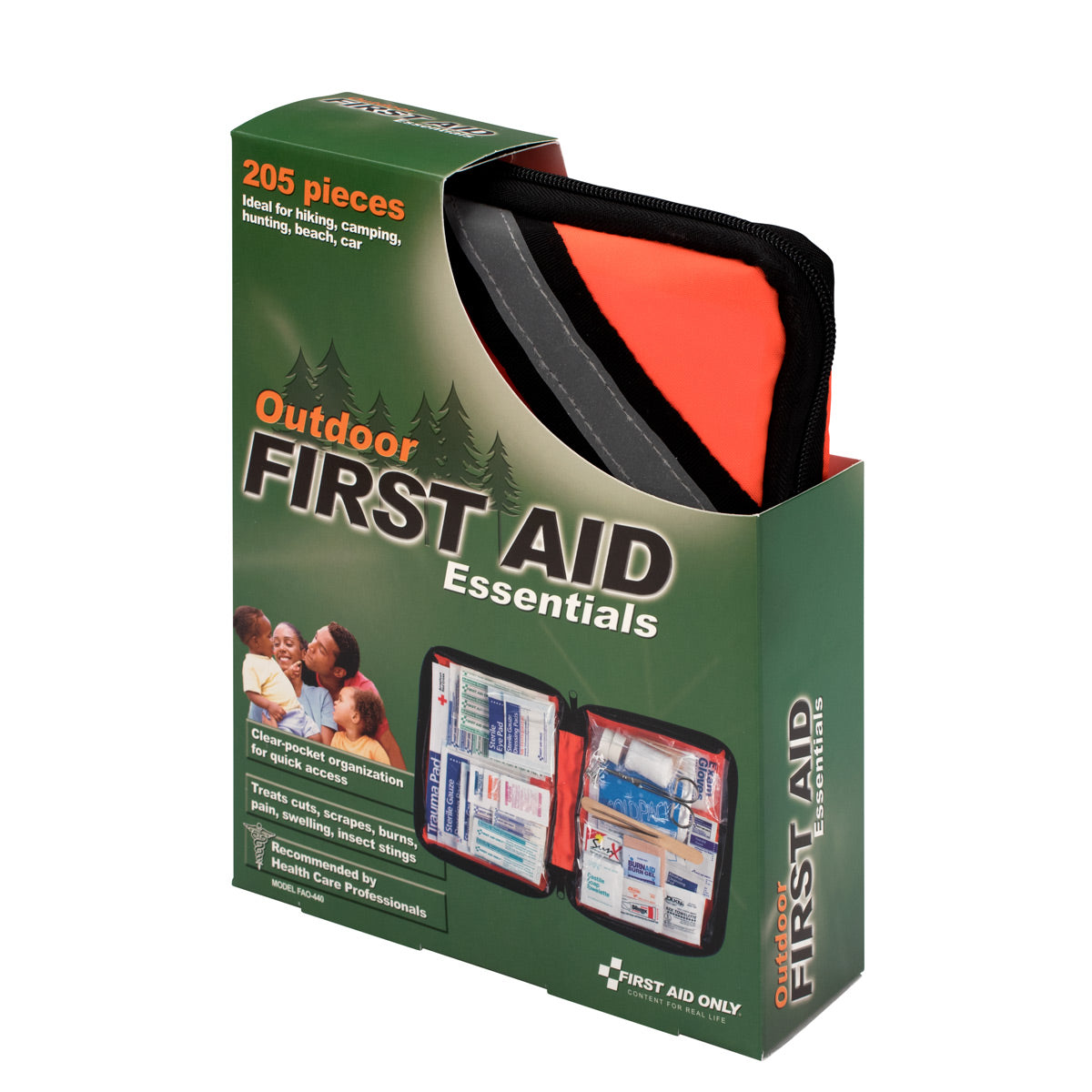 First Aid Only Outdoor Kit 205 Piece Fabric Case