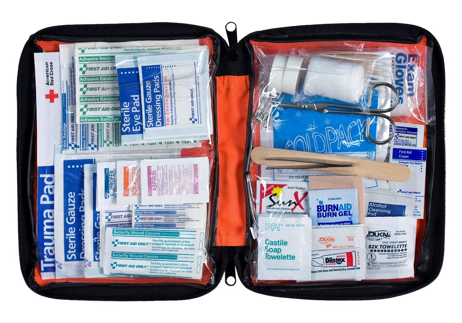 First Aid Only Outdoor Kit 205 Piece Fabric Case