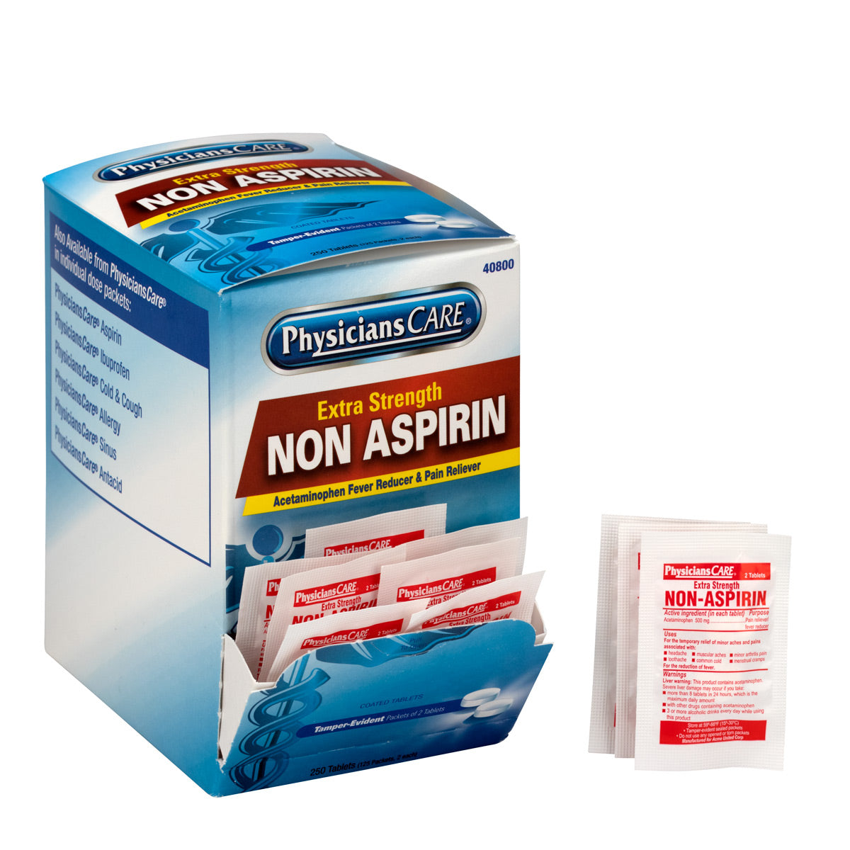 First Aid Only PhysiciansCare Non-Aspirin 125x2 per Box