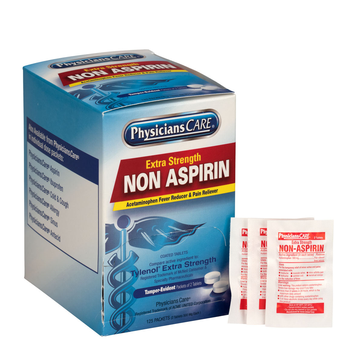 First Aid Only PhysiciansCare Non-Aspirin 125x2 per Box