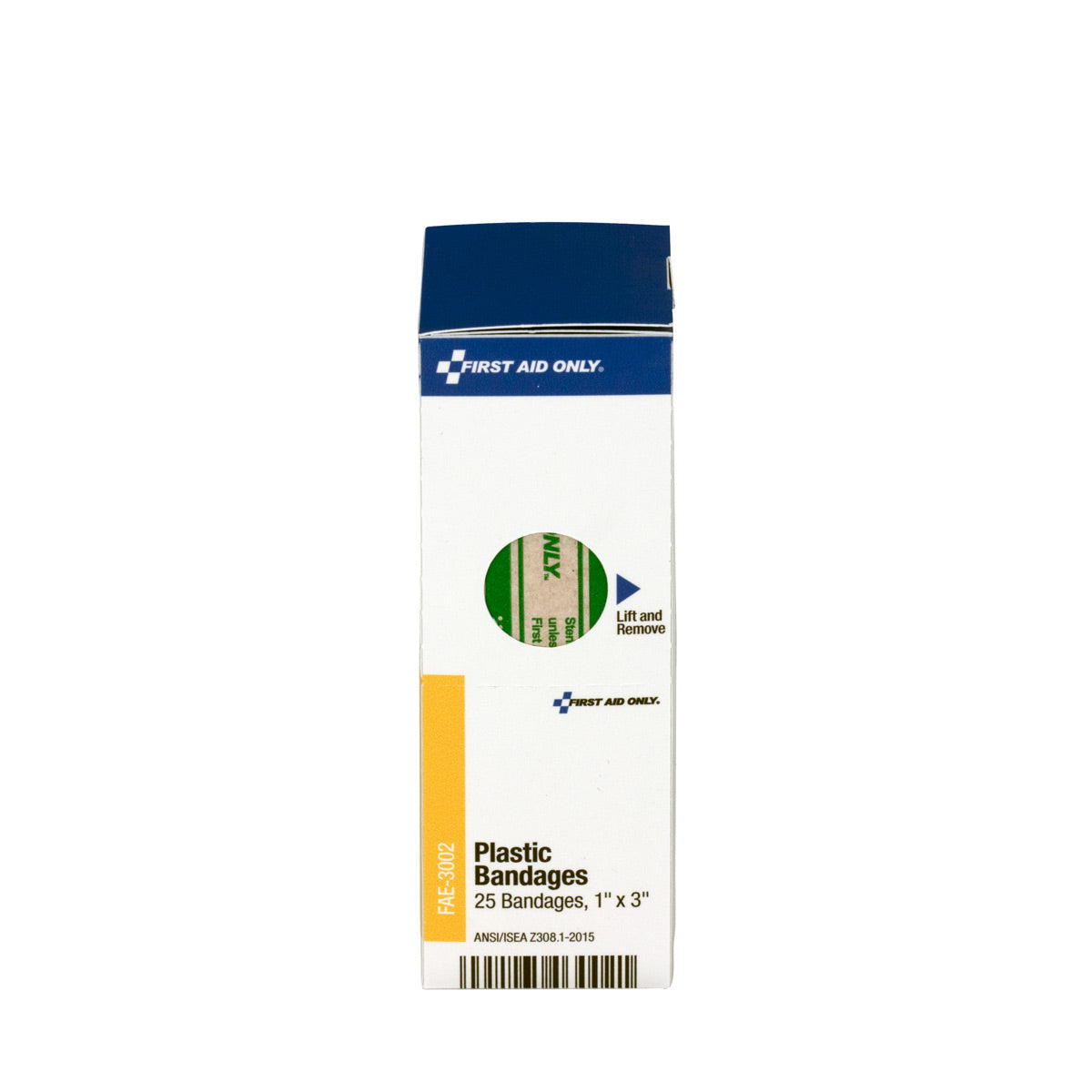 First Aid Only SmartCompliance Refill 1’’ x 3’’ Adhesive Plastic Bandages 25 Per Box